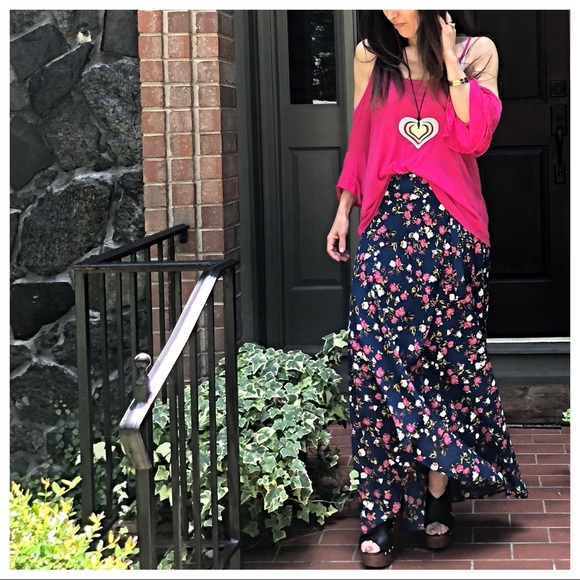 Bohemian chic Floral maxi full wrap skirt - Picture 2 of 8